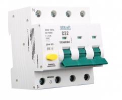 Автоматический выключатель дифференциального тока (дифавтомат, АВДТ) 16240DEK